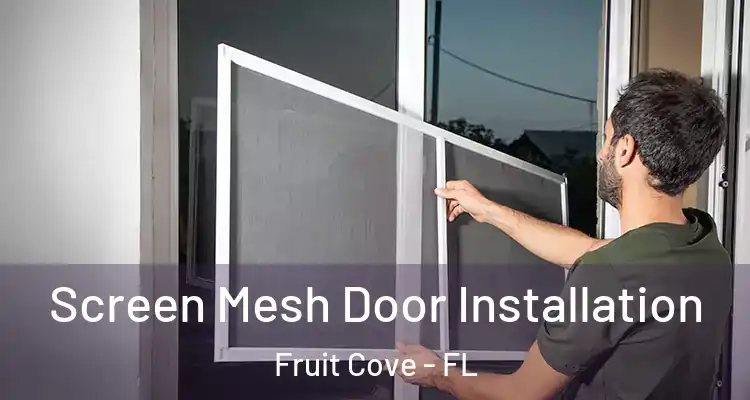 Screen Mesh Door Installation Fruit Cove - FL